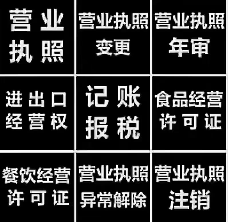 代办公司注册，变更，注销，记账报税等