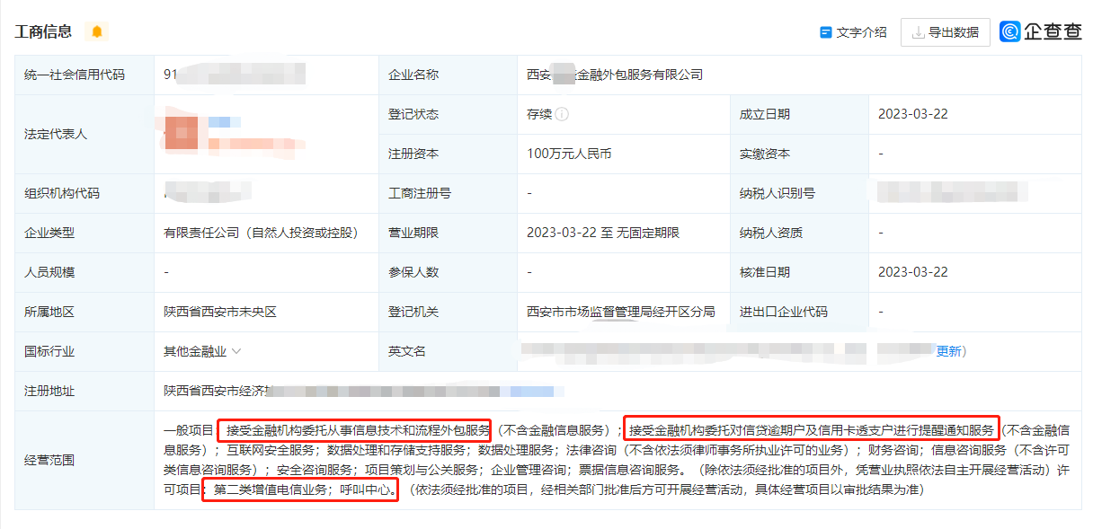 代办注册全国金融服务外包公司